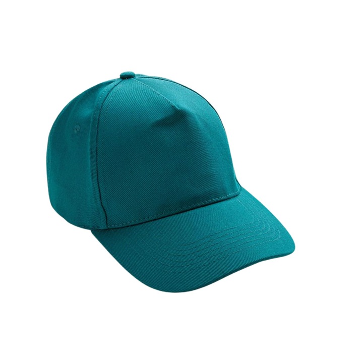 Sapca Beirut, bumbac reciclat, 5 panouri, inchidere curea, marime universala, unisex, verde