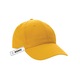 Sapca Cairo, bumbac reciclat, 6 panouri, inchidere velcro, marime universala, unisex, galben