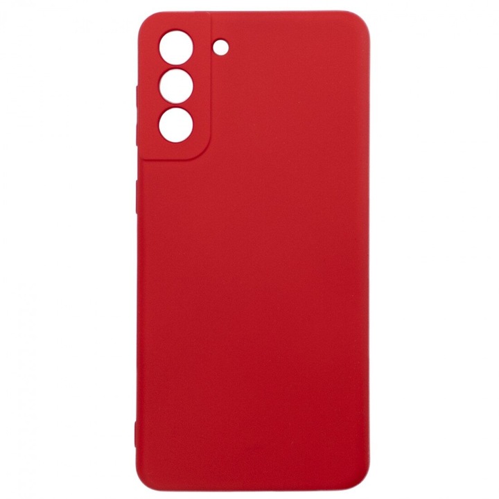 Калъф, съвместим с Samsung Galaxy S21 FE ApcGsm Silicon Microfiber Red