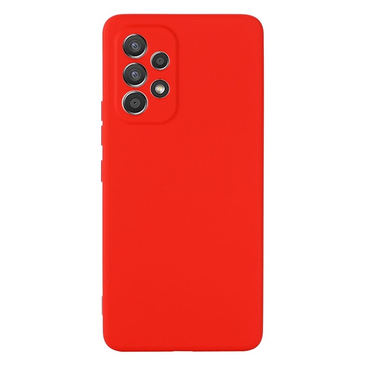 Калъф, съвместим със Samsung Galaxy A33 5G силикон, червен