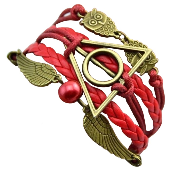 Női karkötő, halálos üreges modell, állítható, piros, EFAYN