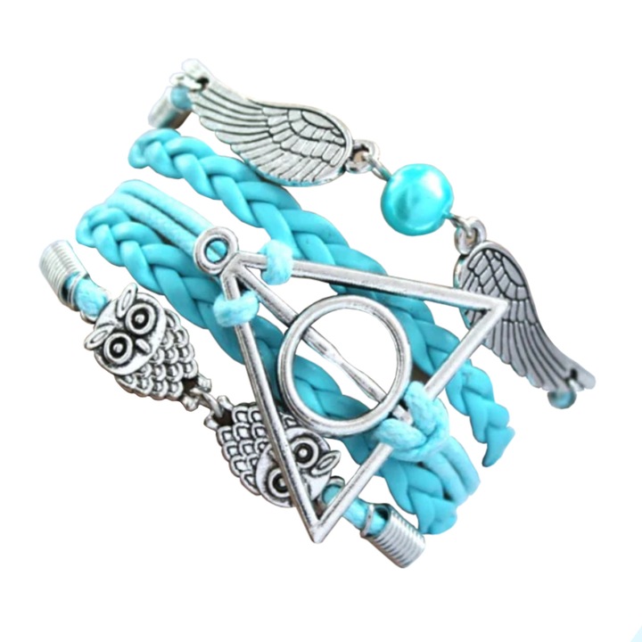 Női karkötő, halálos üreges modell, állítható, türkiz, EFAYN