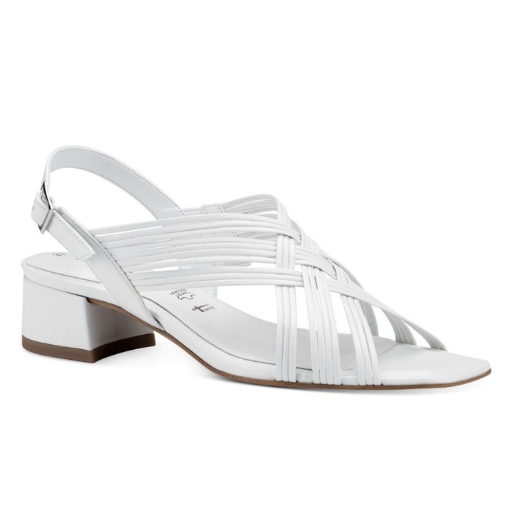 Tamaris Tamaris női fonott pántos szandál 28248-20-100 fehér 06858