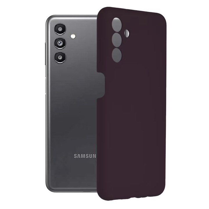 Szilikon TPU tok Samsung Galaxy A54-hez, kamera és belső védelem mikroszálas, selymes tapintású, kemény, rugalmas TPU, extra védelmi technológia, fekete