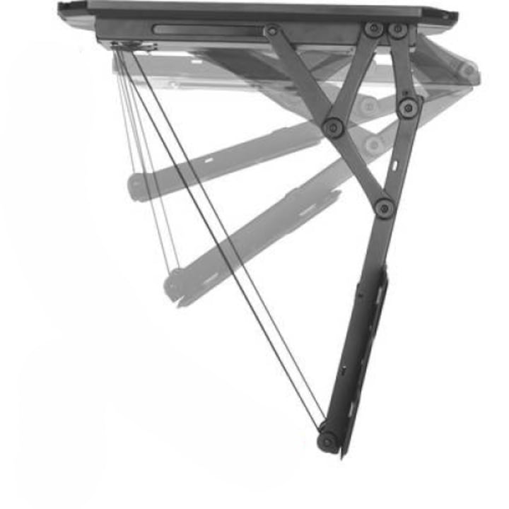 Стойка за телевизор SpeaKa Professional с монтаж на таван, моторизирана, 23 - 55", Макс. 30 кг, -75° ~ 0° ъгъл на наклон, Дистанционно управление