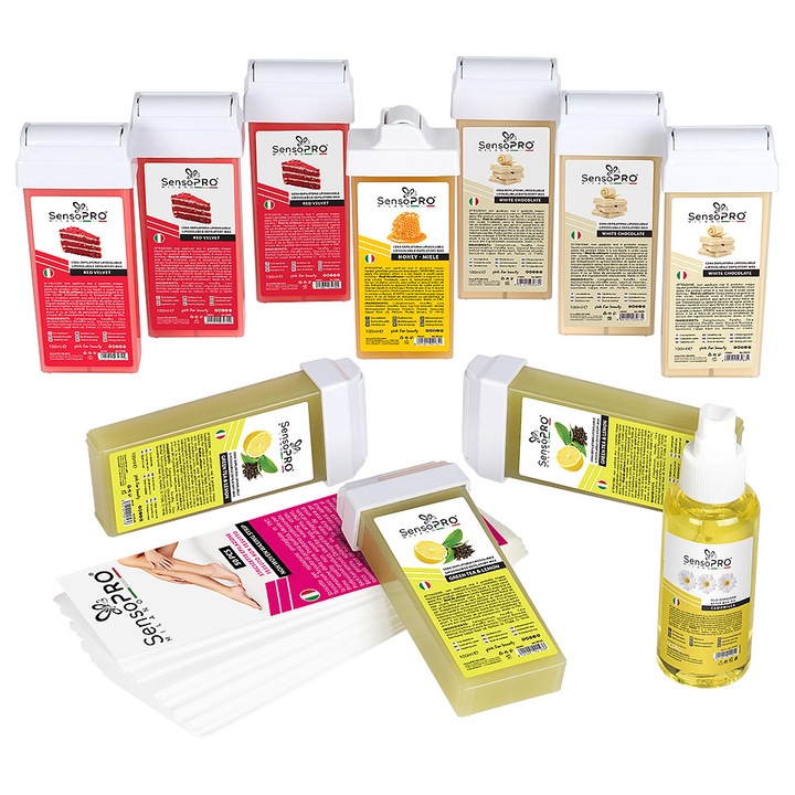 Kit Epilare Ceara Consumabile SensoPRO Milano Red Velvet