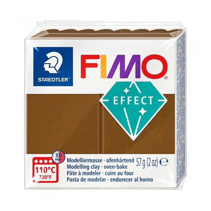 Pasta de modelaj FIMO Effect 57g Bronz Metallic