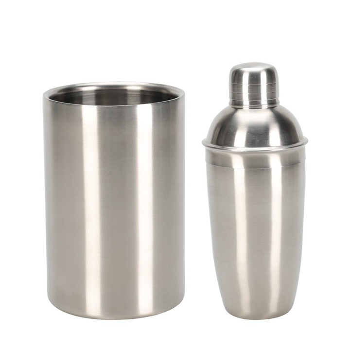 Set bar Lyon, inox, shaker 750 ml, frapiera 13 x 19 cm