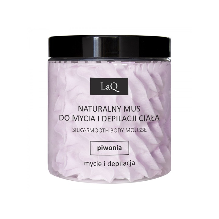 Tápláló természetes hab, testmosáshoz és epiláláshoz, LaQ, 250 ml