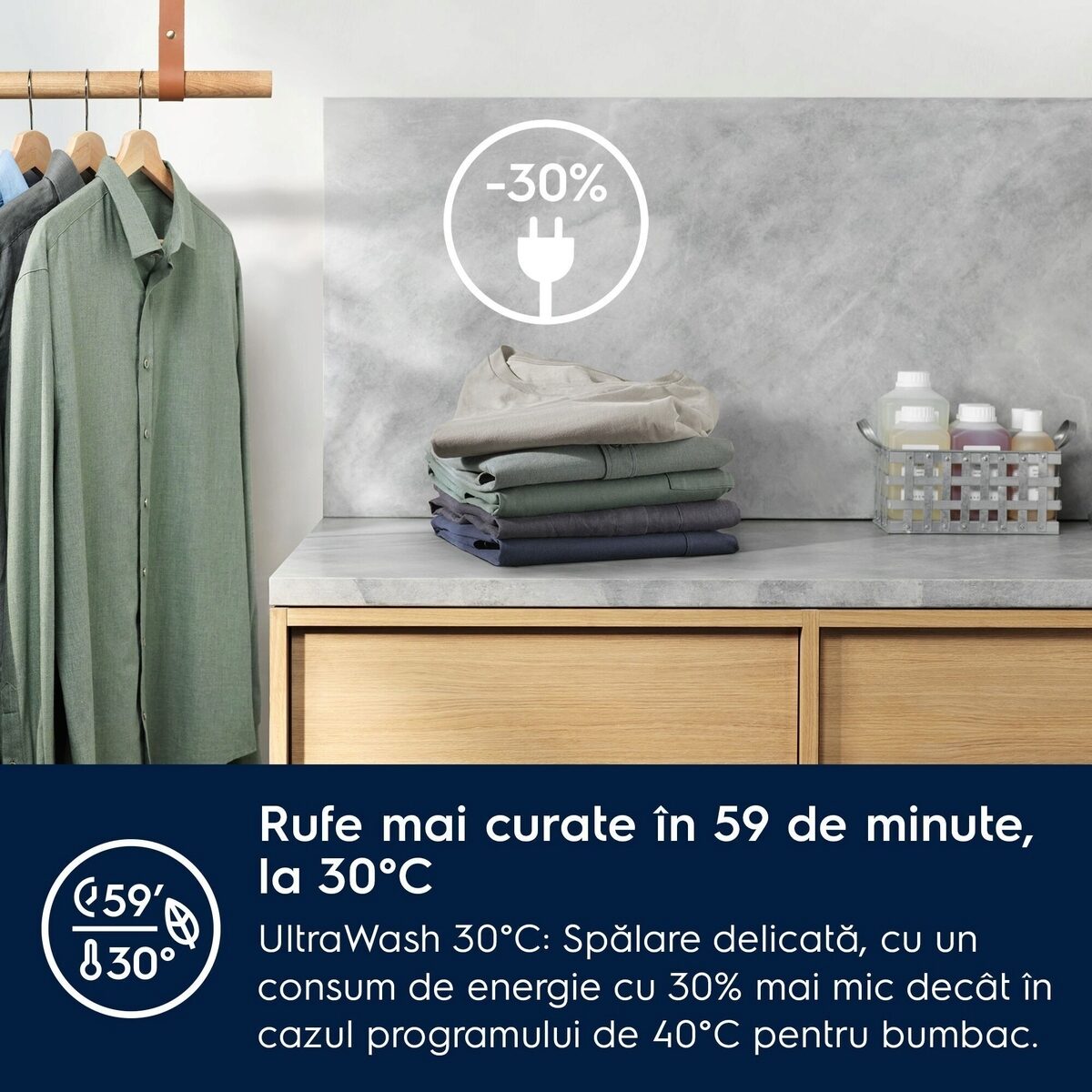 Masina de spalat rufe incorporabila Electrolux EW8F348SCI, 8 kg, 1400 rpm, Motor Inverter MagnetPermanent, Clasa A, Wi-FI, SteamCare, Display LED