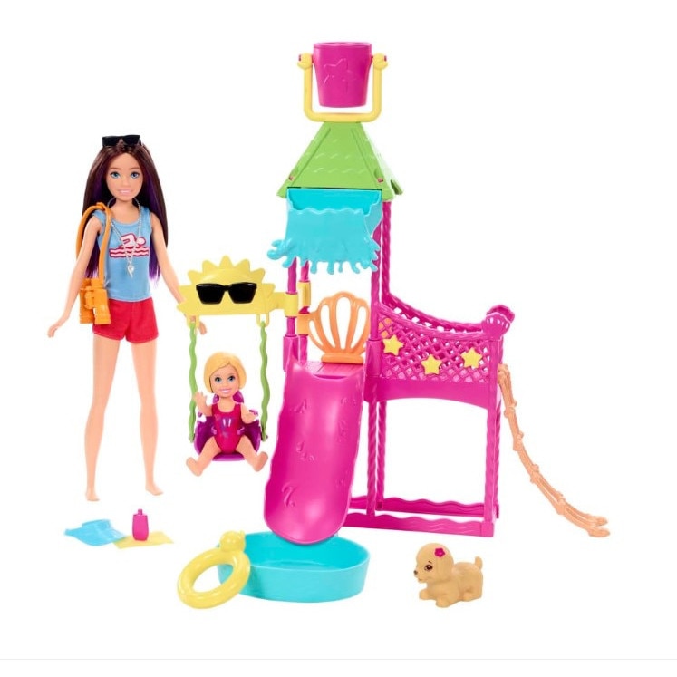 Кукла Barbie, Skipper First Job, комплект за игра Waterpark и
