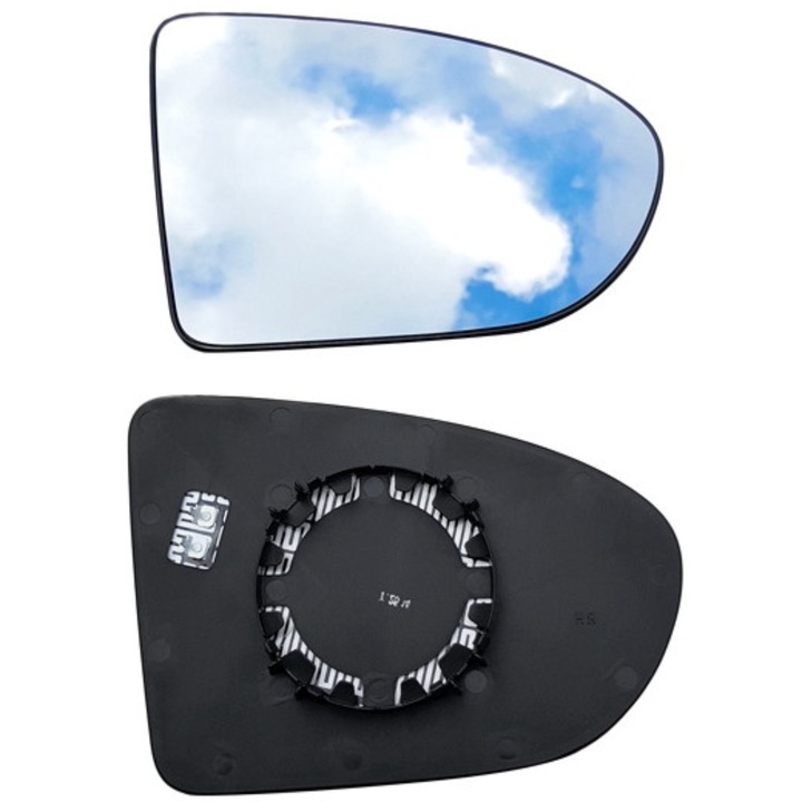 Contributie Oglinda Dreapta, Nissan, Qashqai 2007-2014, Alb, Versiune Incalzita, Sticla Convexa, Inlocuitor Nou Din Fabrica Cu Omologare Rutiera, Alb