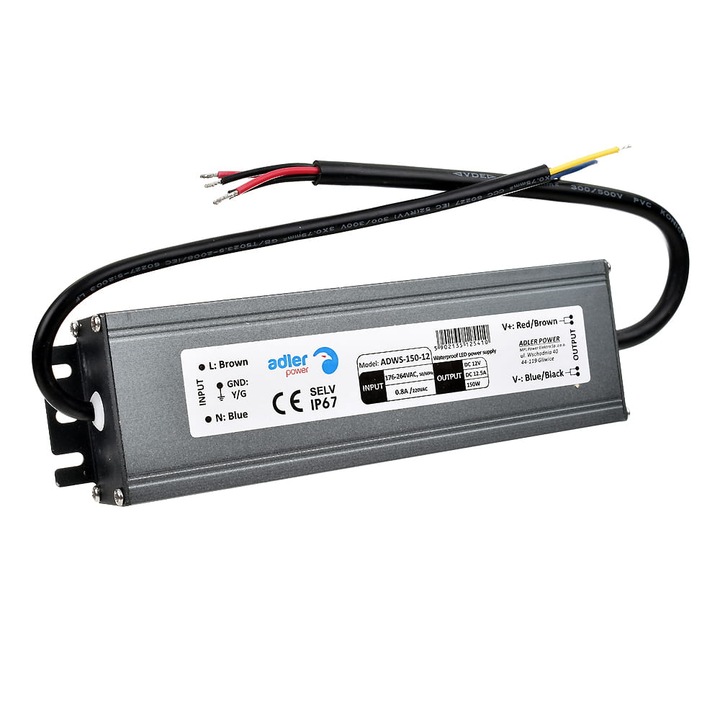 Sursa alimentare slim 24V 150W 6.25A ADWS-150-24 IP67