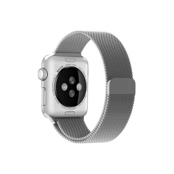 Curea Apple Watch, Milanese Loop, Compatibila cu Apple Watch 1/2/3/4/5/6, 42mm, Silver Curea Apple Watch, Milanese Loop, Compatibila cu Apple Watch 1/2/3/4/5/6, 42mm, Silver