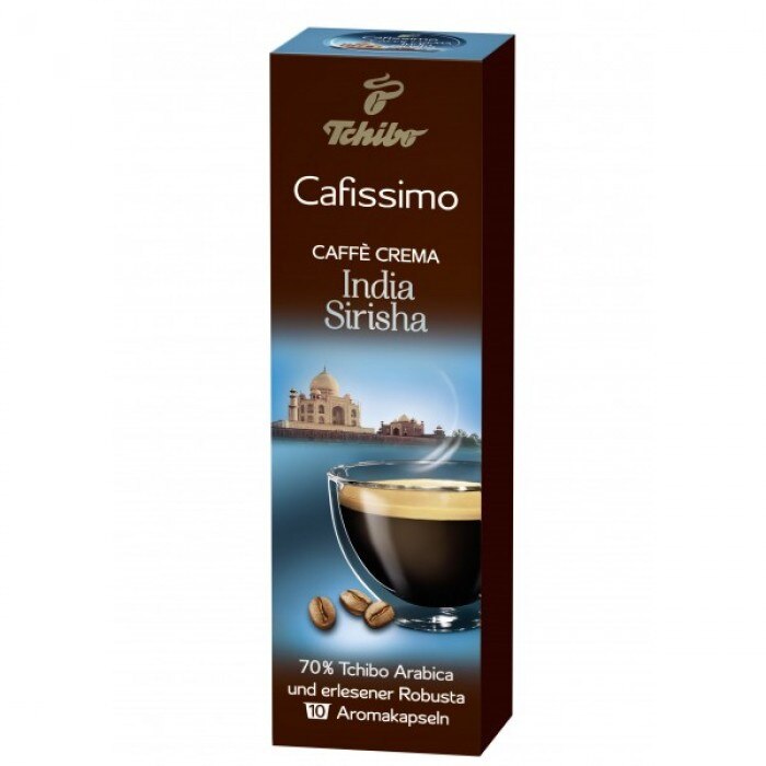 Capsule cafea Tchibo Caffe Crema India Sirisha, 10 buc