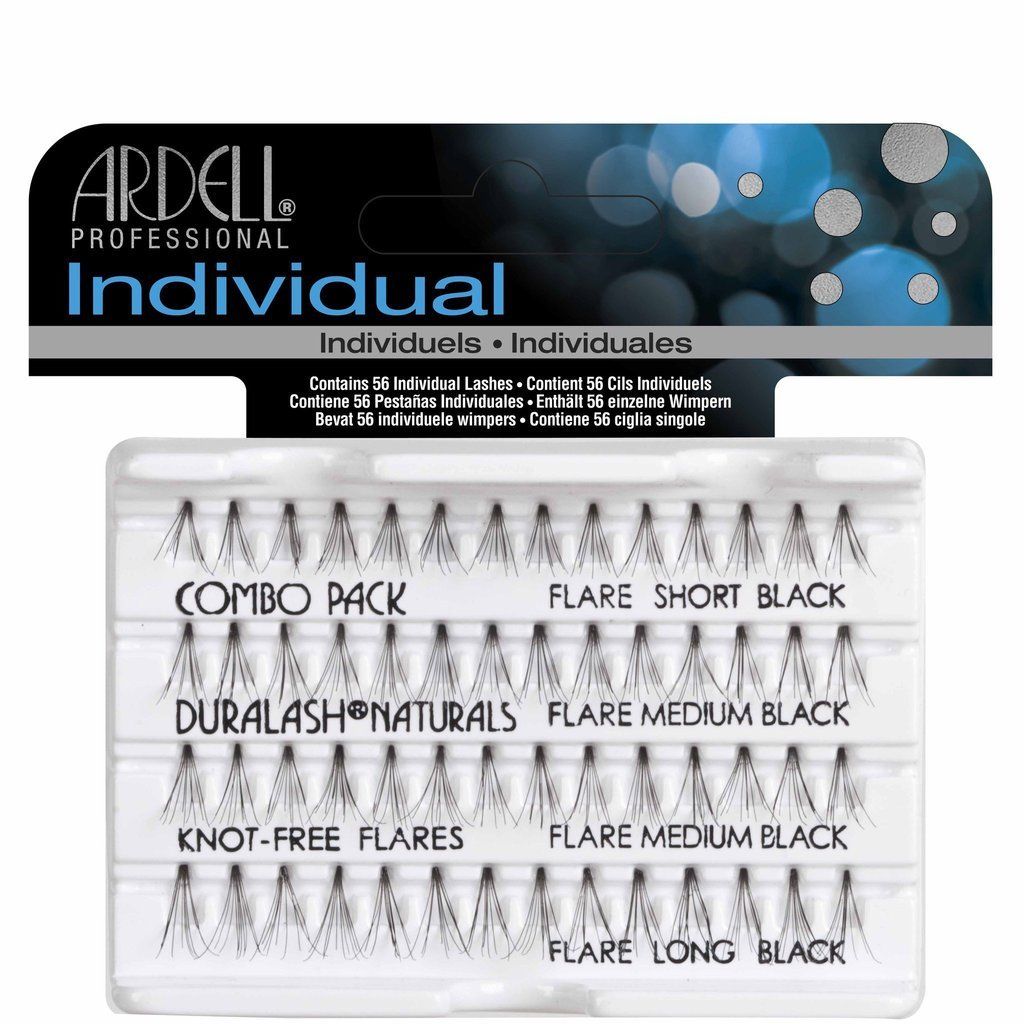 Gene Ardell Individual Lashes Knot-Free Combo Black