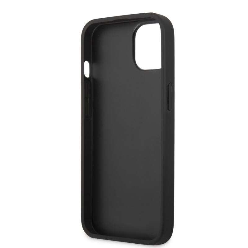 Husa de protectie Guess cu logo metalic PU 4G pentru iPhone 13, Gri