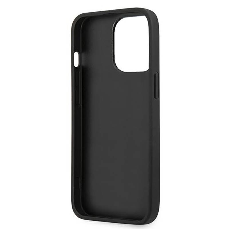 Husa de protectie Guess cu logo metalic PU 4G pentru iPhone 13 Pro Max, Gri