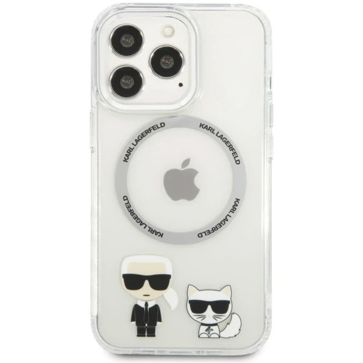 Husa de protectie Karl Lagerfeld MagSafe pentru iPhone 13 Pro Max, Transparenta
