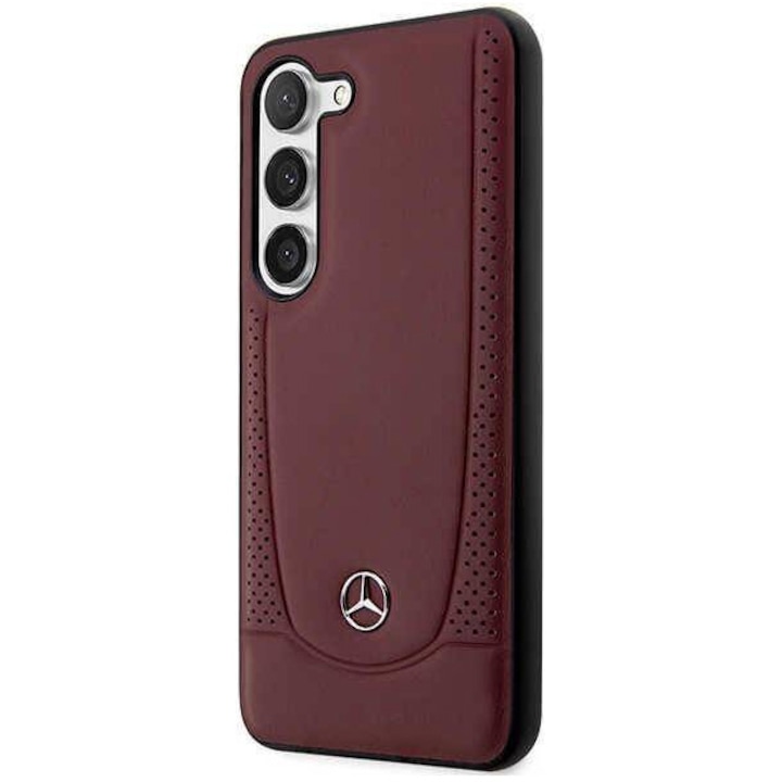 Калъф Mercedes Leather Urban Bengale, За Samsung Galaxy S23+, Червен