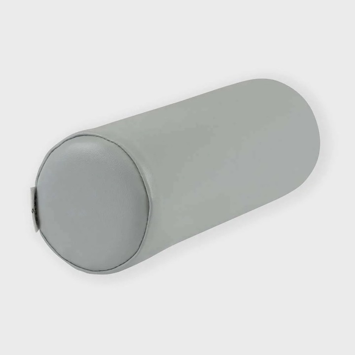 Rola de masaj Acus Med spuma 30 x 10 cm gri, pentru relaxare musculara, recuperare sportiva, fitness, yoga, tonifiere si terapie corporala eficienta