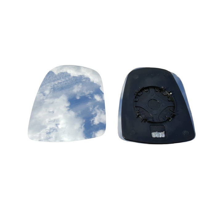 Sticla Oglinda Stanga Convexa, AWParts, Fara Incalzire, Montaj Simplu cu Rama, Rezistent la Coroziune, pentru Nissan Primastar 2002-2013, Crom