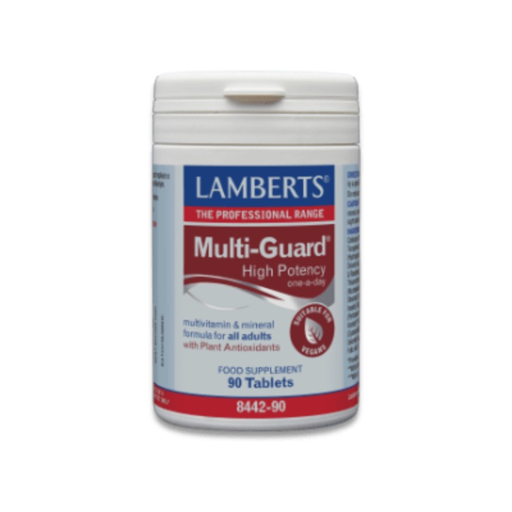 Supliment alimentar multivitamine, Lamberts, Multi-Guard High Potency, 30 tablete