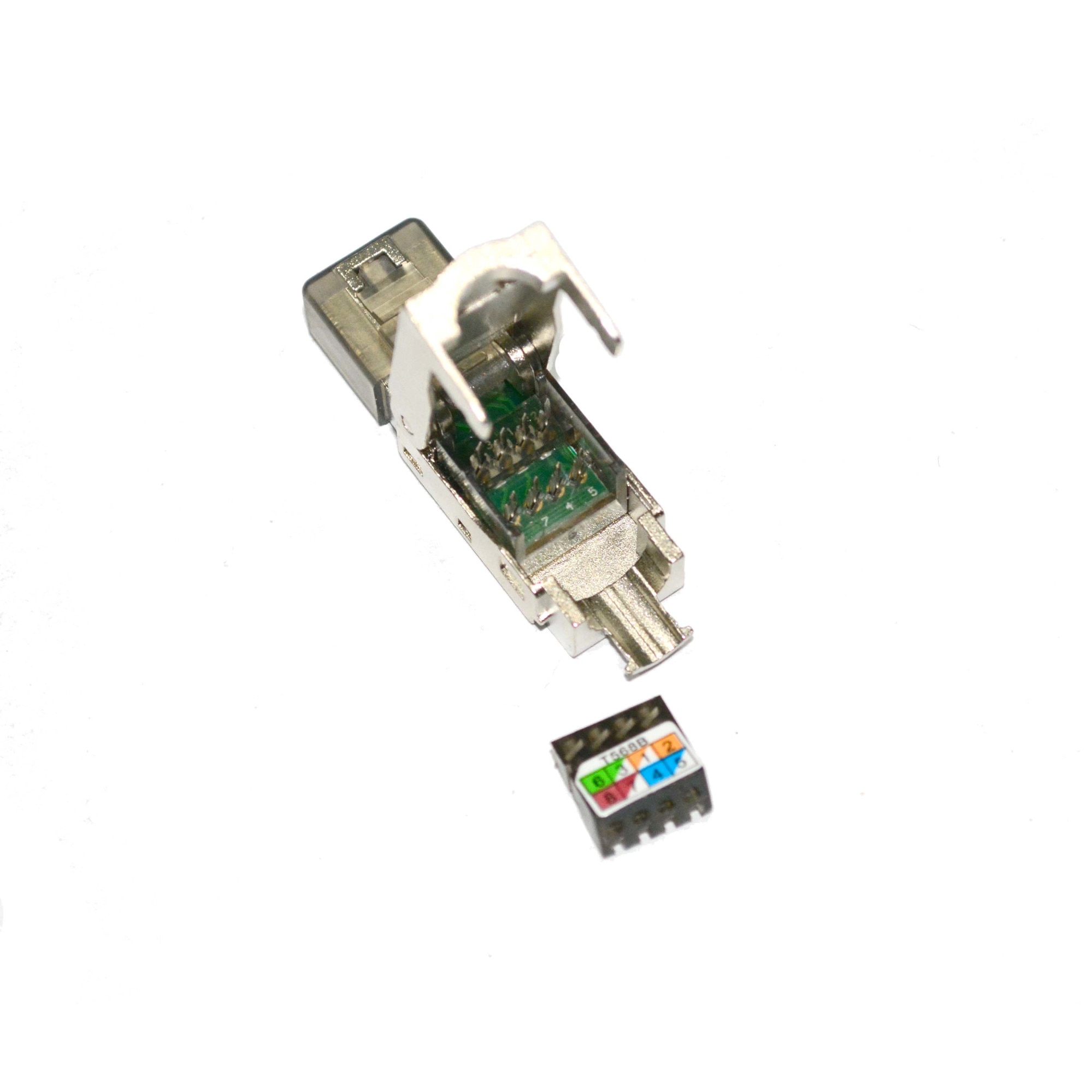 Total Rj45 Conector RJ45 CAT7 cu auto sertizare demontabila reutilizabila total ...