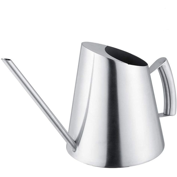 Kerti öntöző, Rozsdamentes acél, 900 ml, Ezüst