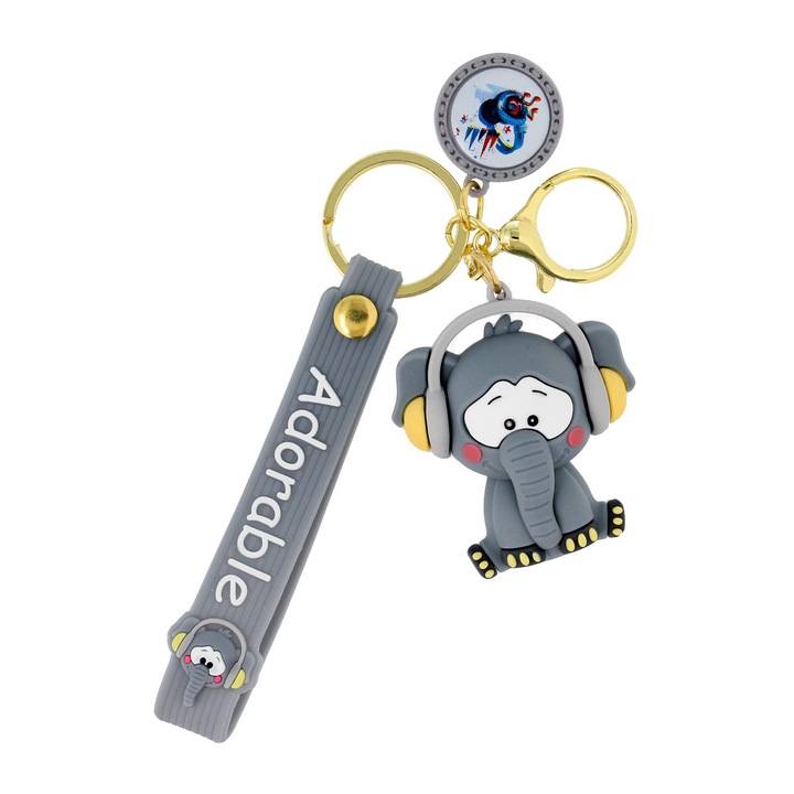 Breloc elefant, Multicolor
