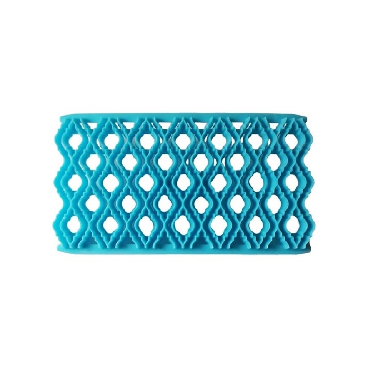 Tortadíszítő csiszolópapír, türkizkék, 15 cm, 367COF