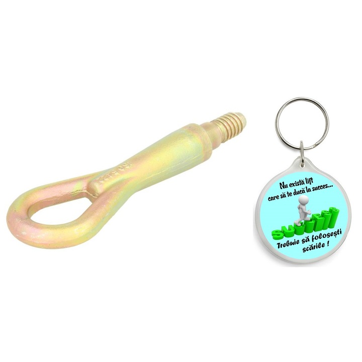 Set carlig pentru remorcare si tractare, BK069 BMW Seria 3 E90 2004-2011 cu Breloc Motivational