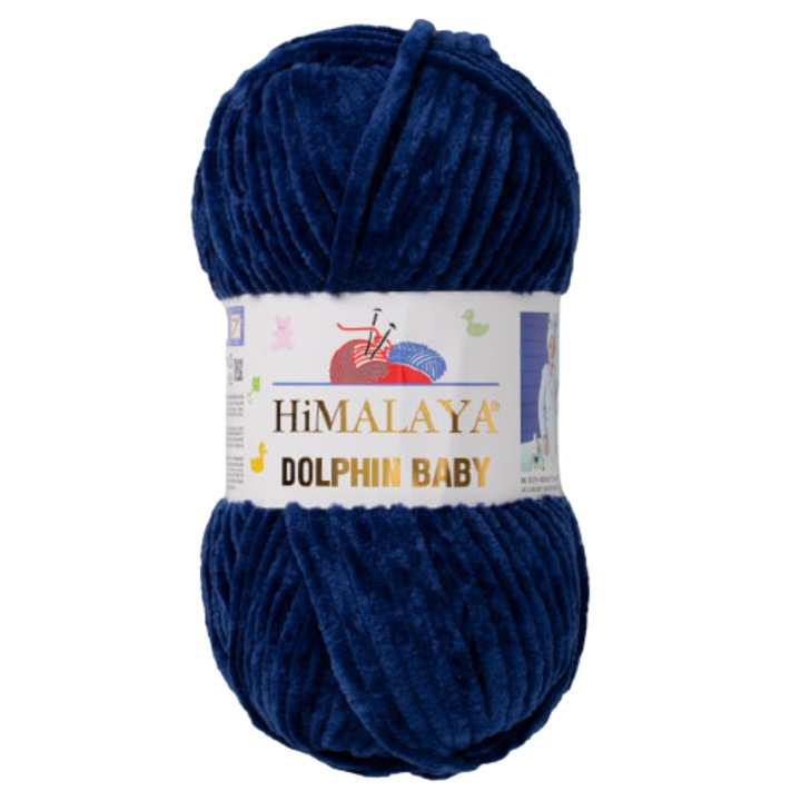 Fir Textil Himalaya Dolphin Baby 321, pentru crosetat si tricotat, acril, Albastru, 120 m
