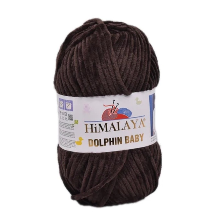 Himalaya Dolphin Baby 343 textilszál, horgoláshoz és kötéshez, akril, barna, 120 m