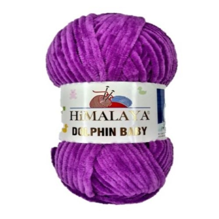 Himalaya Dolphin Baby 358 textilszál, horgoláshoz és kötéshez, akril, lila, 120 m