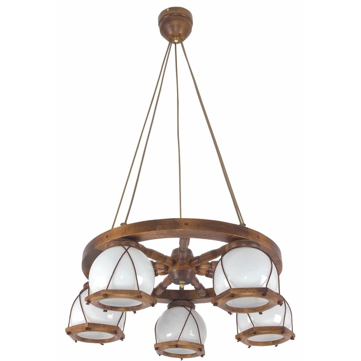 Lampa suspendata, Edylit, Lemn, 70x64 cm, Maro