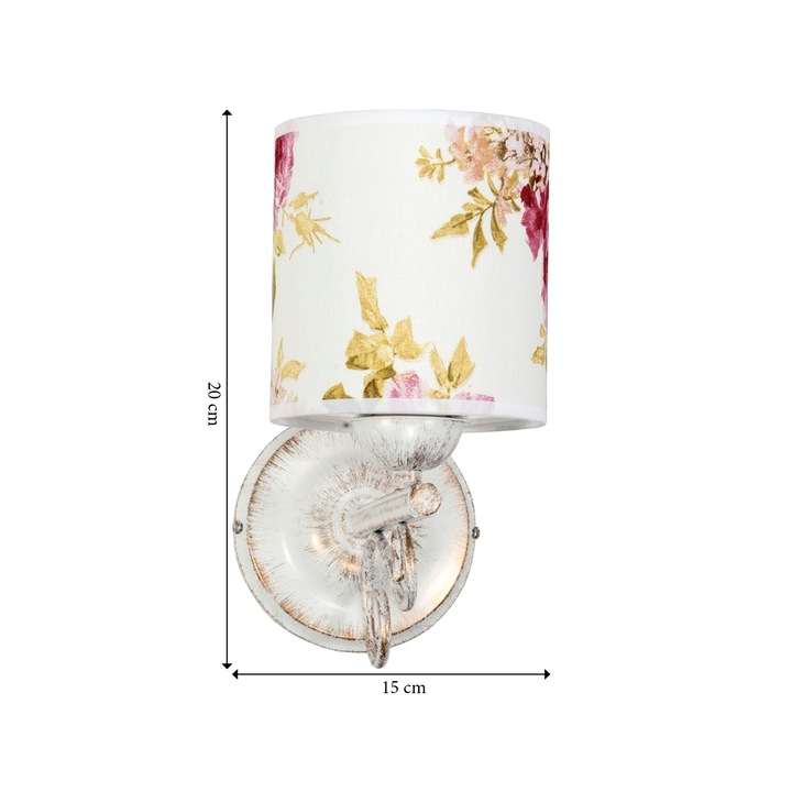 Lustra Morgan, Edylit, Metal, E27, IP20, Multicolor