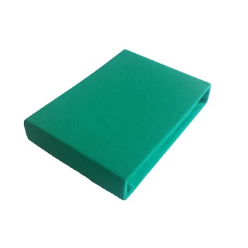 Cearceaf de pat Jersey cu elastic 160x200cm, turcoaz Special No.18 Cearceaf de pat Jersey cu elastic 160x200cm, turcoaz Special No.18