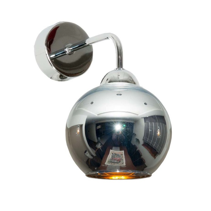 Aplica króm ezüst lámpaernyővel STENIA 14-073