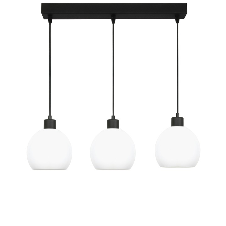 Edylit mennyezeti lámpa, fekete/fehér