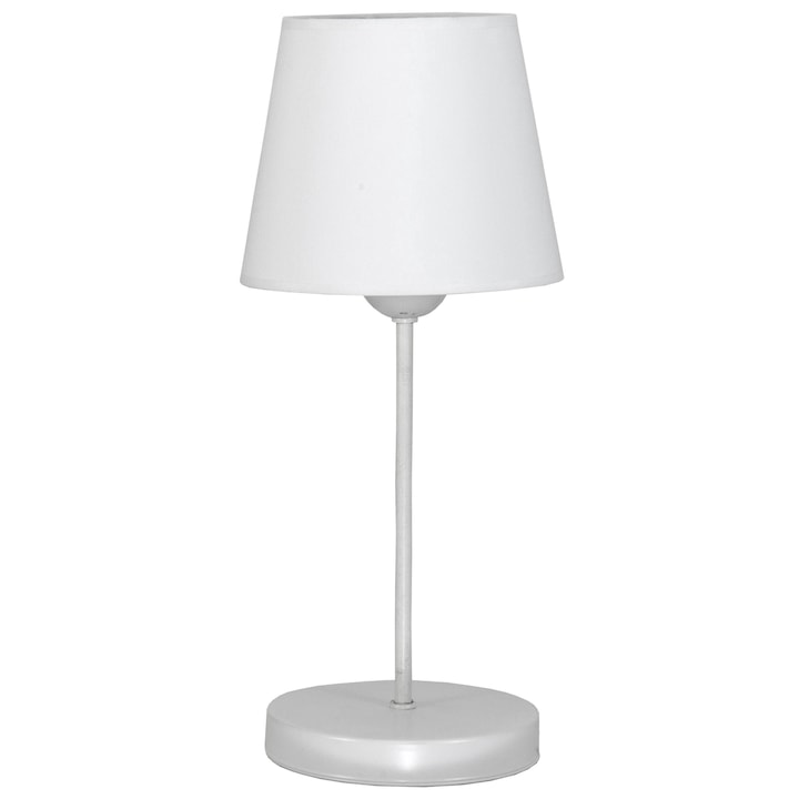 Lampa de masa alba cu abajur RUTH BIANCO 12-226