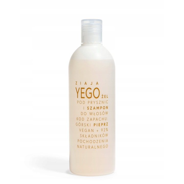 Tusfürdő/sampon, Ziaja, Vegán termék, 400 ml