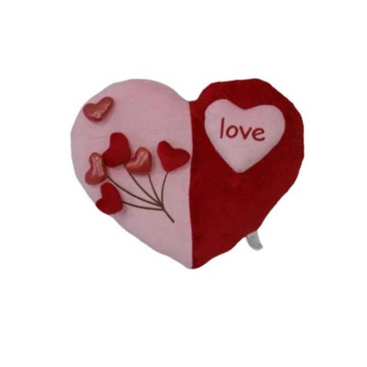 Perna decorativa, Plus, Cu model, 30x37 cm, Roz/Rosu