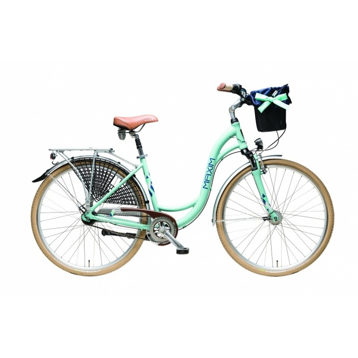 Bicicleta de oras, MAXIM, Aluminiu, Verde