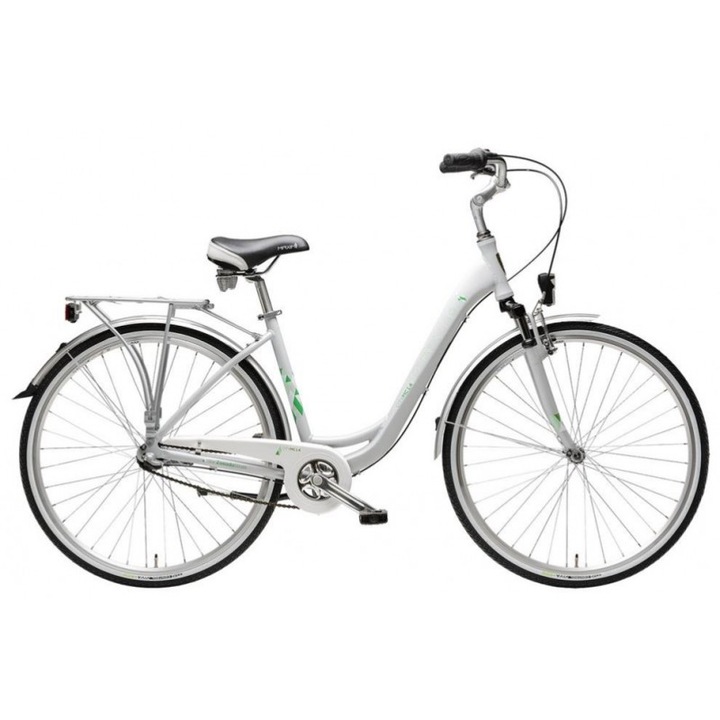 Bicicleta de oras, MAXIM, Aluminiu, Alb