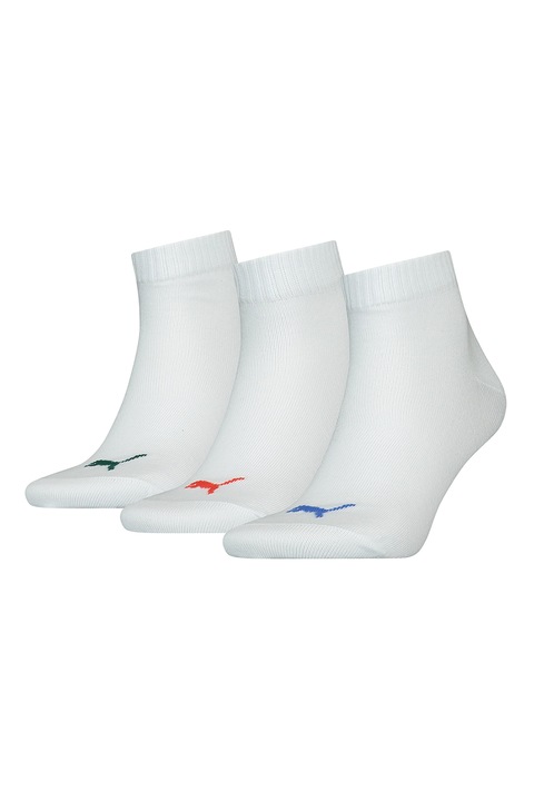 Puma, Унисекс къси чорапи - 3 чифта, Мръснобял