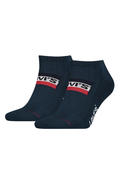 Levi's, Унисекс чорапи - 2 чифта, Червен/Мръснобял/Тъмносин
