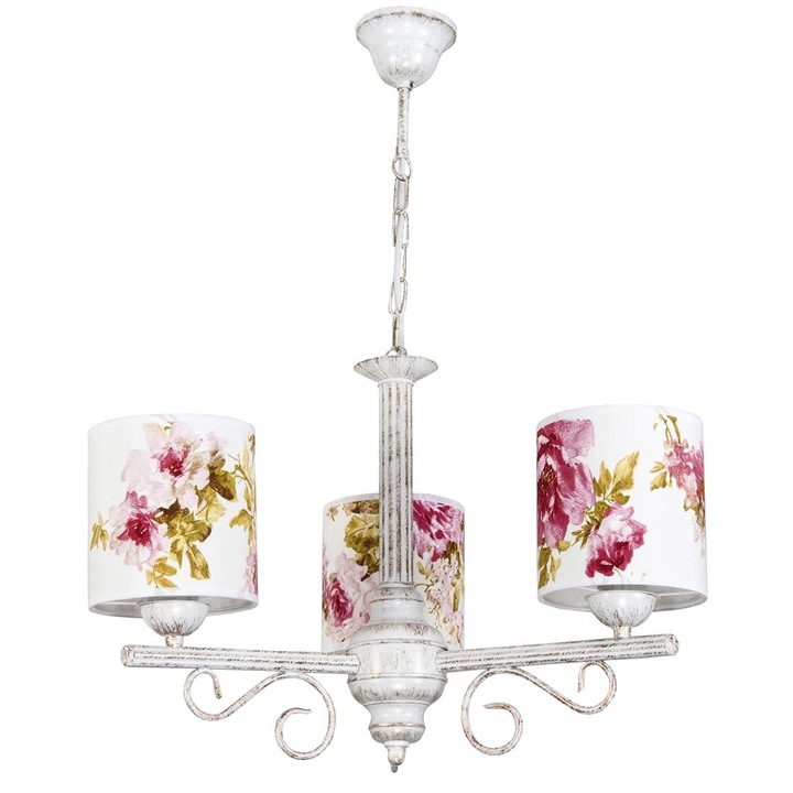 Lustra Morgan, Edylit, Metal, E27, IP20, Multicolor