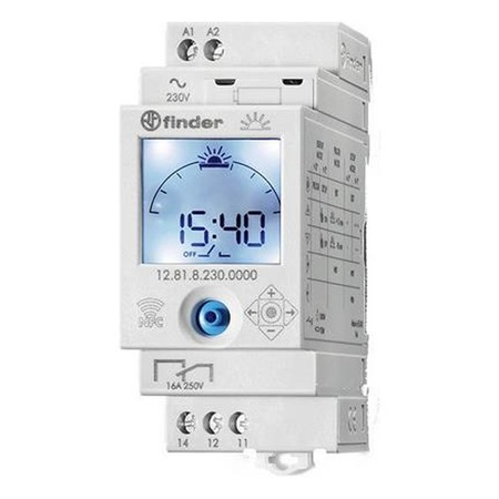 Ceas programabil digital Finder 12.81.8.230.0000- Program Astro - eMAG.ro