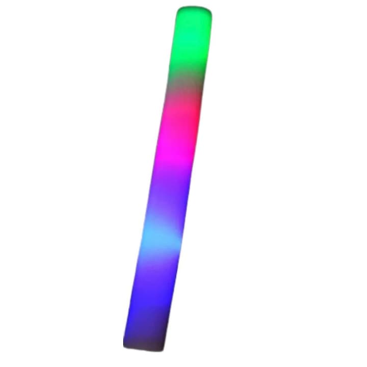 Дунапренена пръчка с многоцветен RGB LED, гъвкава, за партита